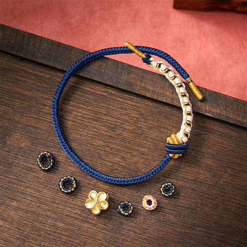 Buddha Stones Pulsera ajustable con nudo de cuerda trenzada - image 19