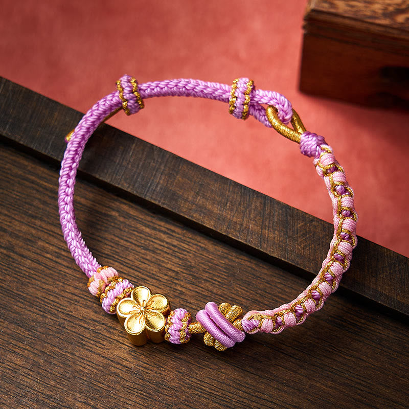 Buddha Stones Pulsera ajustable con nudo de cuerda trenzada - image 27
