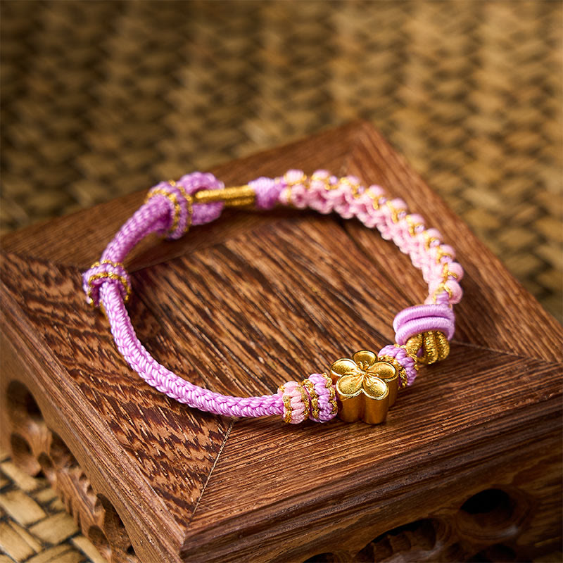 Buddha Stones Pulsera ajustable con nudo de cuerda trenzada - image 29