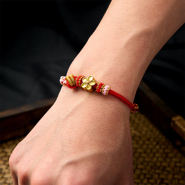 Buddha Stones Pulsera ajustable con nudo de cuerda trenzada - image 5