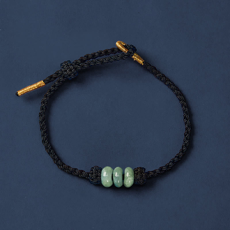Buddha Stones Pulsera ajustable de protección hecha a mano con hilo rojo trenzado y cuentas de jade de 3 mm. - image 20