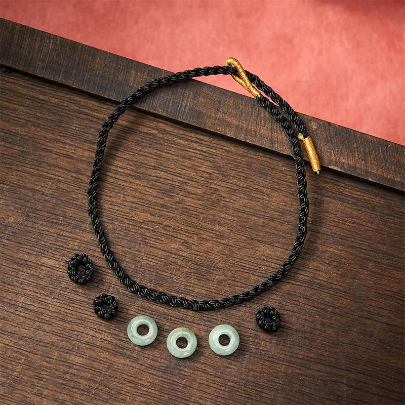 Buddha Stones Pulsera ajustable de protección hecha a mano con hilo rojo trenzado y cuentas de jade de 3 mm. - image 21