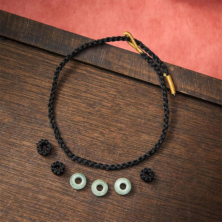 Buddha Stones Pulsera ajustable de protección hecha a mano con hilo rojo trenzado y cuentas de jade de 3 mm. - image 21