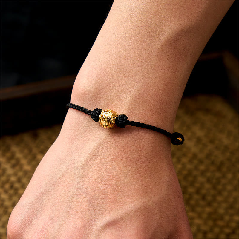 Buddha Stones Pulsera ajustable DIY tejida a mano con hilo rojo, símbolo de fuerza Om Mani Padme Hum - image 20