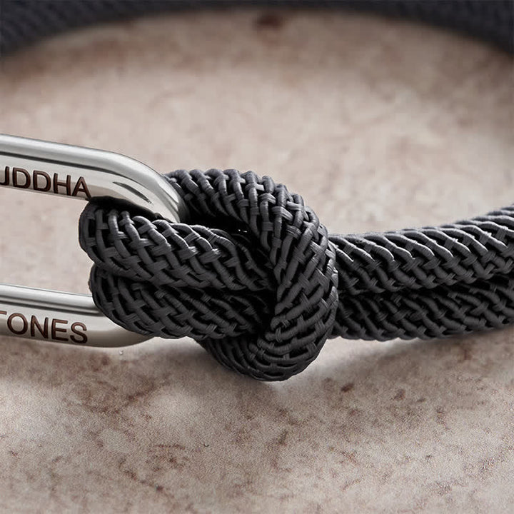 Buddha Stones Pulsera de estimulación con grillete de acero de titanio - image 13