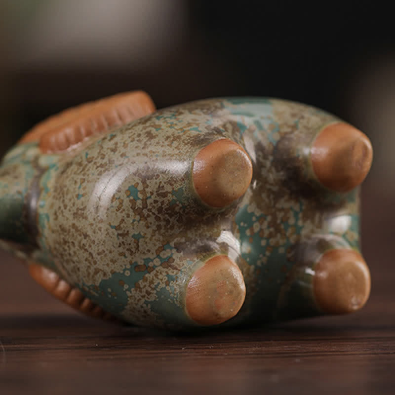 Buddha Stones Decoración con animales adorables: Carnero del zodiaco chino, esmalte de cambio de horno, símbolo de prosperidad. - image 14