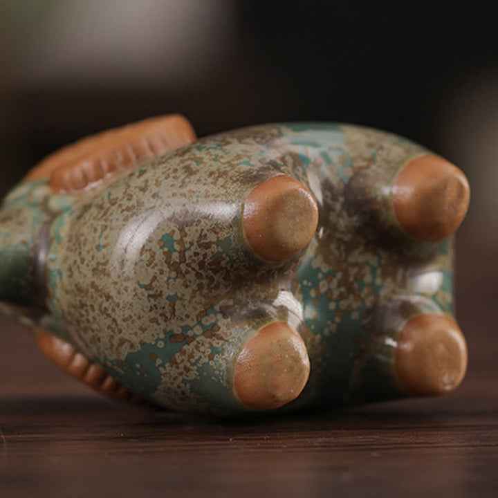 Buddha Stones Decoración con animales adorables: Carnero del zodiaco chino, esmalte de cambio de horno, símbolo de prosperidad. - image 14