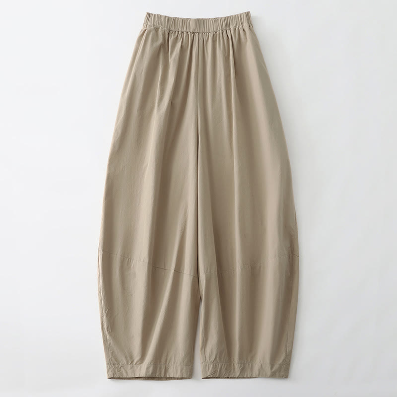 Buddha Stones Pantalones cortos minimalistas informales de verano para mujer, estilo harem, con bolsillos. - BurlyWood - US12, UK/AU16, EU44 (2XL) - image 0