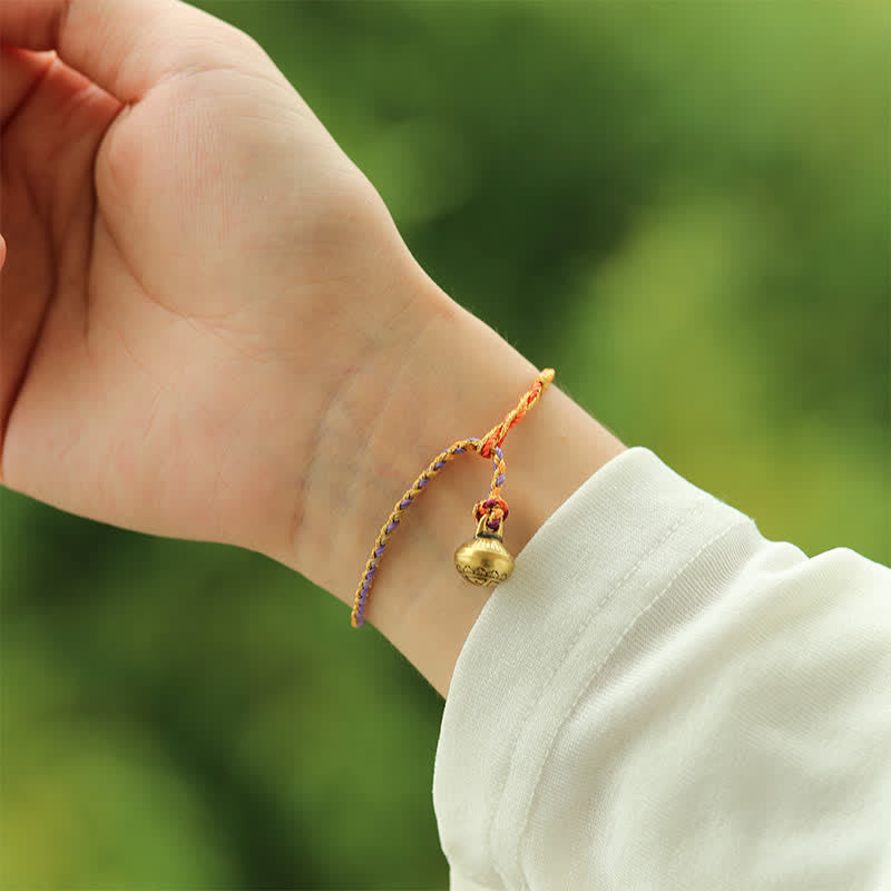 Buddha Stones Pulsera trenzada de cuerda colorida tejida a mano con equilibrio - image 3