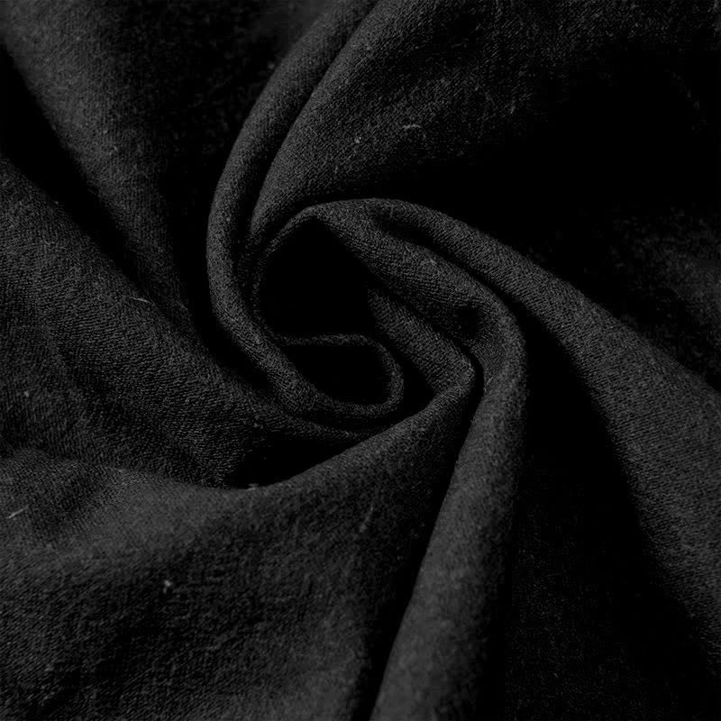 Buddha Stones Pantalones de mujer de algodón con estampado de remolinos solares estilo boho y cintura elástica con bolsillos. - image 3