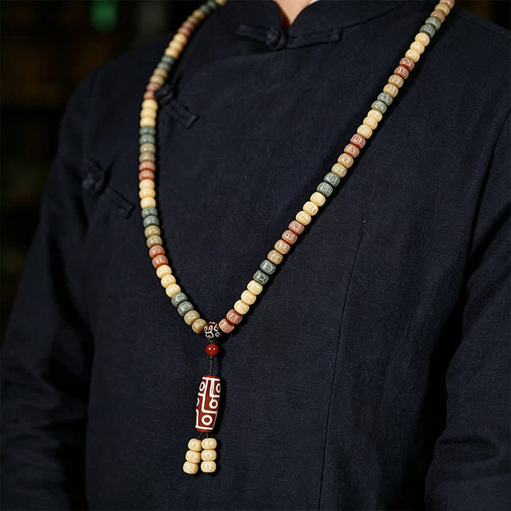 Buddha Stones Mala vintage de 108 cuentas tejidas a mano con semillas de Bodhi - image 11