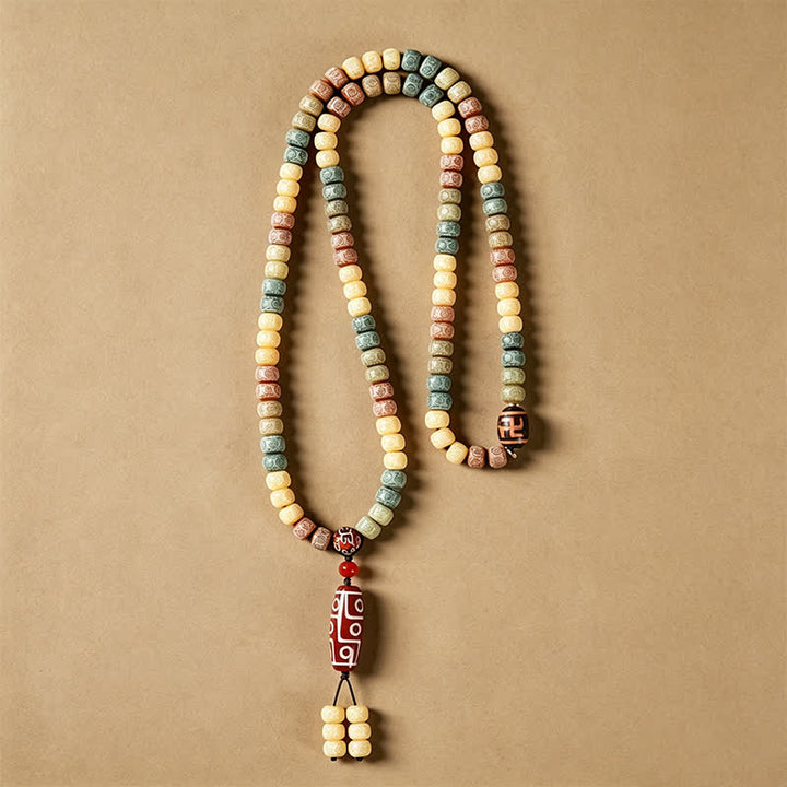 Buddha Stones Mala vintage de 108 cuentas tejidas a mano con semillas de Bodhi - image 7