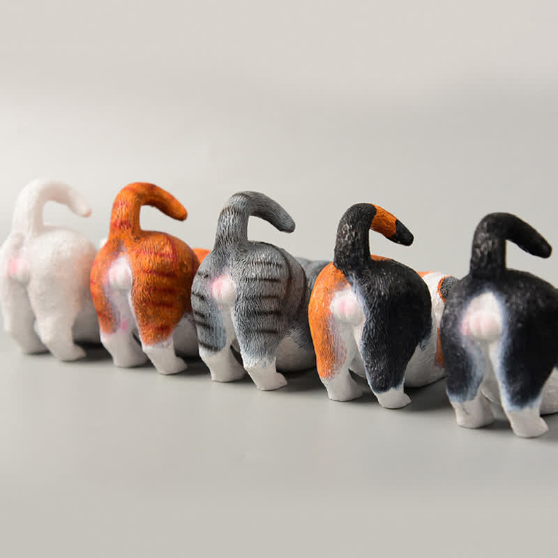 Buddha Stones Decoración de animales: gatito perezoso de resina pintado a mano - image 19