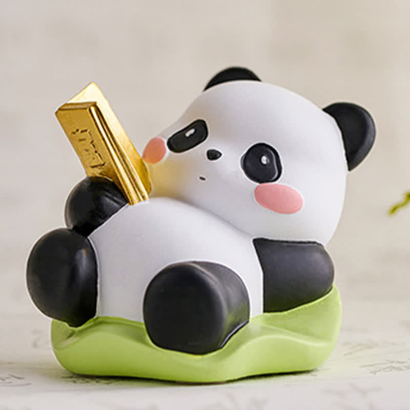 Buddha Stones Soporte para teléfono de resina con diseño de panda loto y animales adorables. - image 12