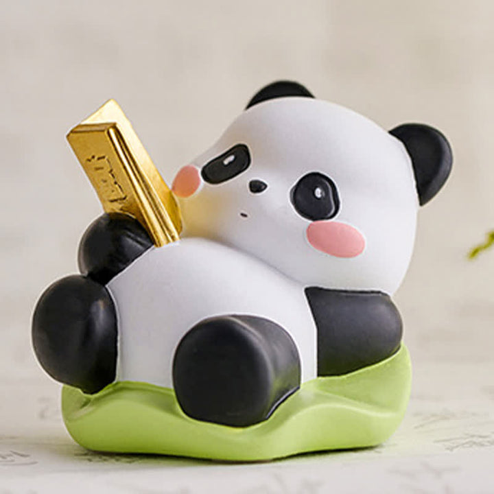 Buddha Stones Soporte para teléfono de resina con diseño de panda loto y animales adorables. - image 12