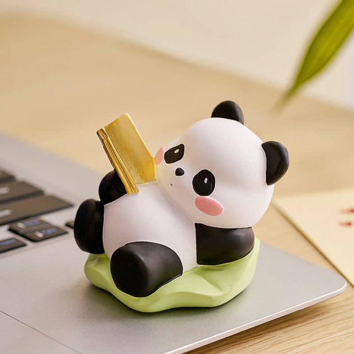 Buddha Stones Soporte para teléfono de resina con diseño de panda loto y animales adorables. - image 11