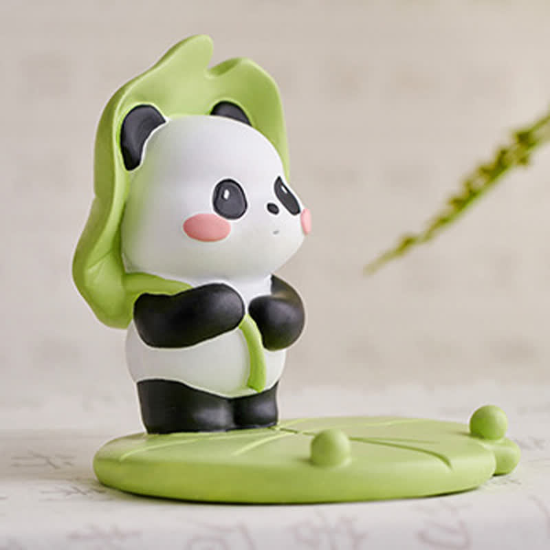 Buddha Stones Soporte para teléfono de resina con diseño de panda loto y animales adorables. - image 20