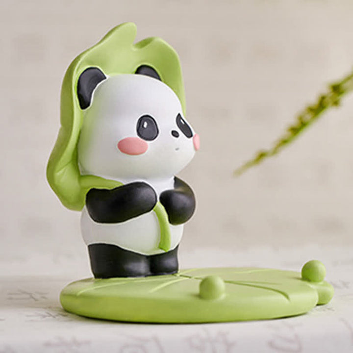 Buddha Stones Soporte para teléfono de resina con diseño de panda loto y animales adorables. - image 20