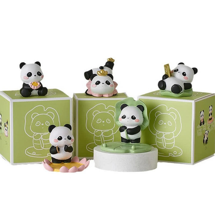 Buddha Stones Soporte para teléfono de resina con diseño de panda loto y animales adorables. - image 8