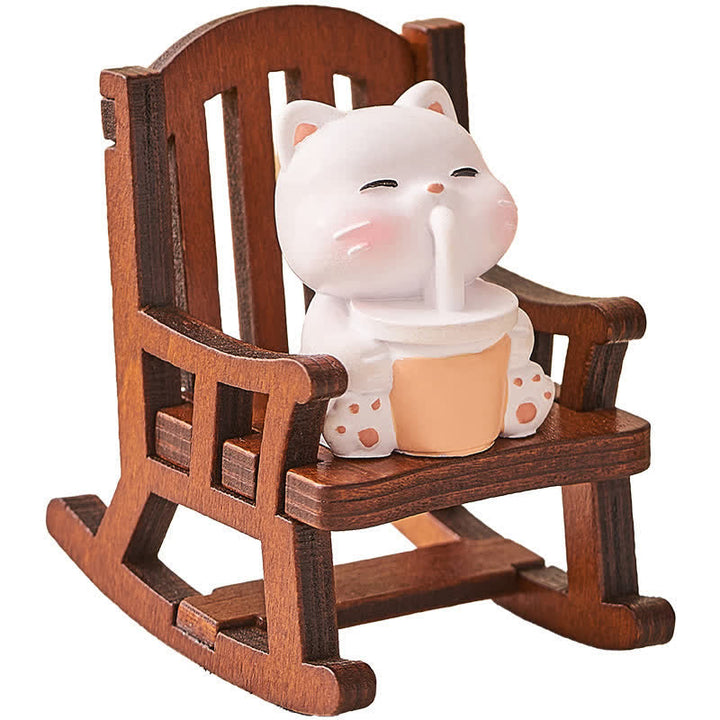 Buddha Stones Silla mecedora de resina estilo Kawaii con forma de animal, cómoda y decorativa para el escritorio. - image 10