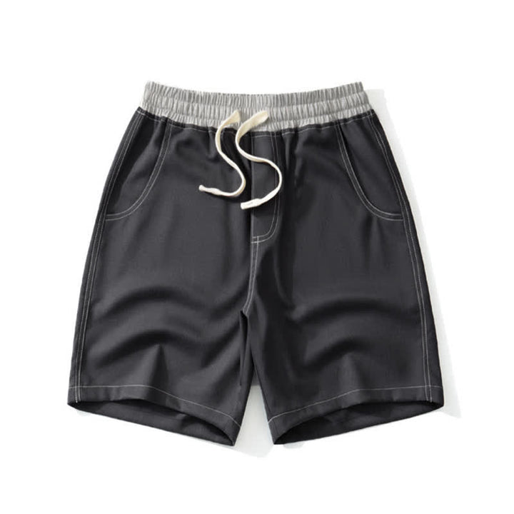 Buddha Stones Pantalones cortos deportivos casuales de verano para hombre con cordón ajustable y bolsillo. - Gris oscuro - US/UK/AU42, EU52 (3XL) - image 0