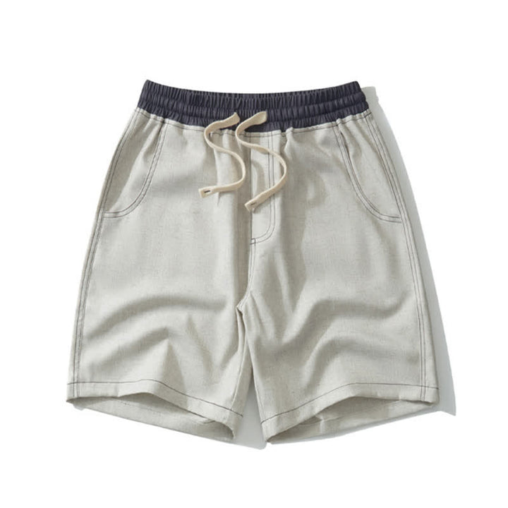 Buddha Stones Pantalones cortos deportivos casuales de verano para hombre con cordón ajustable y bolsillo. - Beige - US/UK/AU42, EU52 (3XL) - image 8