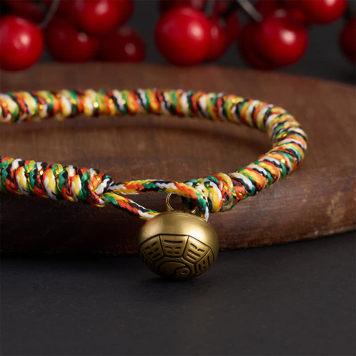 Buddha Stones Pulsera trenzada de equilibrio con hilo colorido tejido a mano - image 1
