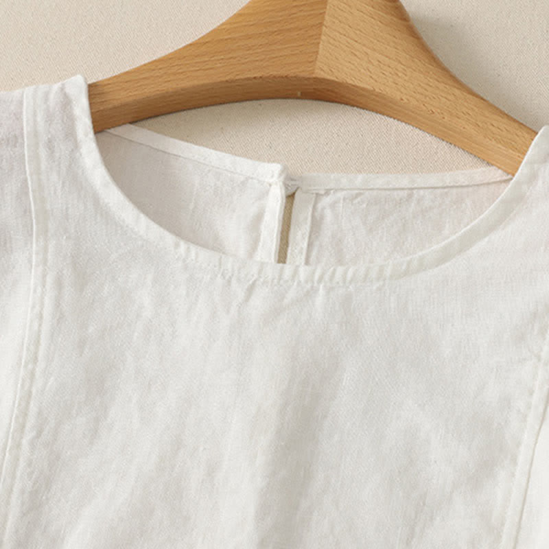 Buddha Stones Camiseta sin mangas elegante y casual de verano para mujer. - image 15