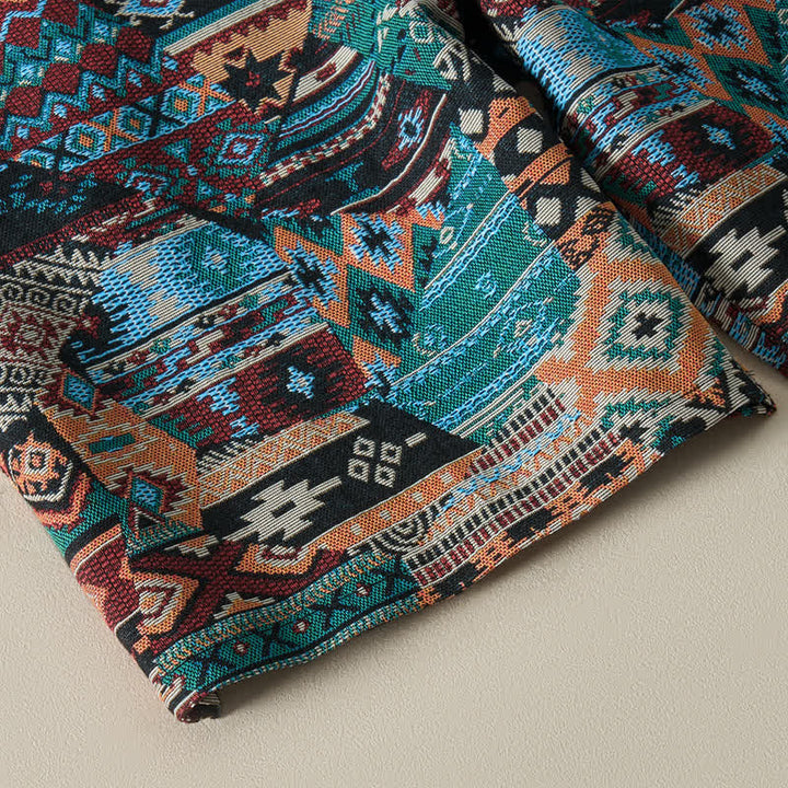 Pantalones cortos de hombre con estampado geométrico, estilo bohemio, con cordón ajustable y bolsillos, estampado Buddha Stones, ideales para el verano. - image 16