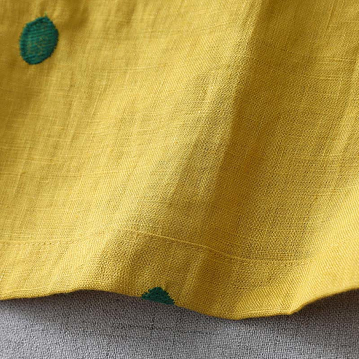 Buddha Stones Vestido de mujer de manga corta con estampado abstracto de lunares, estilo bohemio informal de verano, con cordón ajustable y bolsillo. - image 9