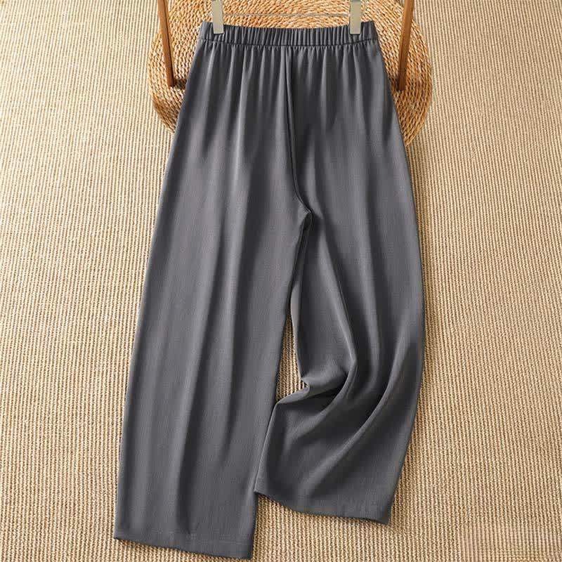 Buddha Stones Pantalones cortos minimalistas informales de verano para mujer, estilo harem, con bolsillo. - image 1