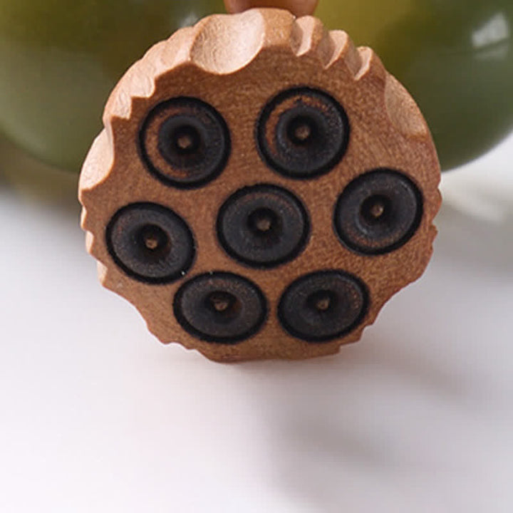 Buddha Stones Decoraciones de cuentas de meditación táctiles pulidas a mano con semillas de loto Bodhi blancas para la conexión a tierra. - image 16