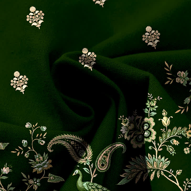 Buddha Stones Pantalones de mujer de algodón y lino con estampado floral bohemio tipo cachemir, pernera ancha, cintura elástica y bolsillos. - image 3
