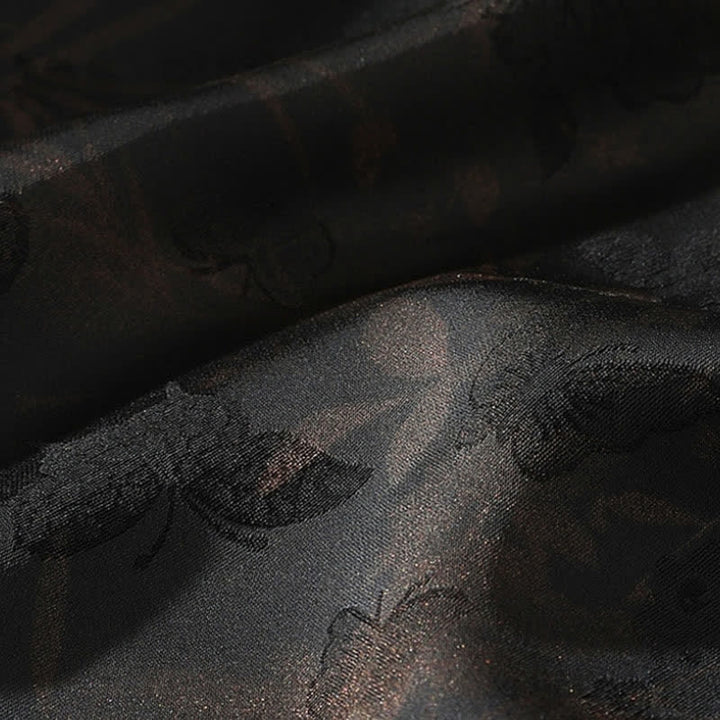 Buddha Stones Camisas de manga corta para hombre estilo Tang, informales, con cuello mandarín y estampado de mariposas de bambú, ideales para primavera y verano. - image 10