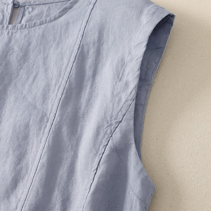 Buddha Stones Camiseta sin mangas elegante y casual de verano para mujer. - image 2