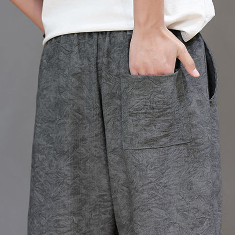 Buddha Stones Pantalones cortos de verano informales estilo boho con cordón ajustable y estampado abstracto para hombre, con bolsillo. - image 22