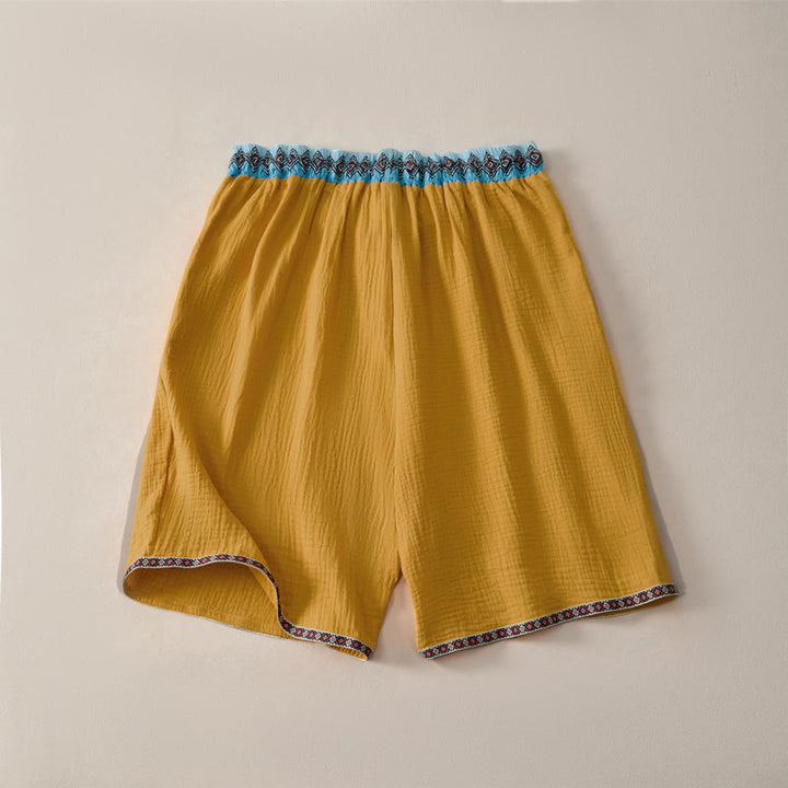 Bermudas geométricas de verano estilo bohemio con cordón ajustable y estampado de Buddha Stones para hombre, con bolsillos. - image 15