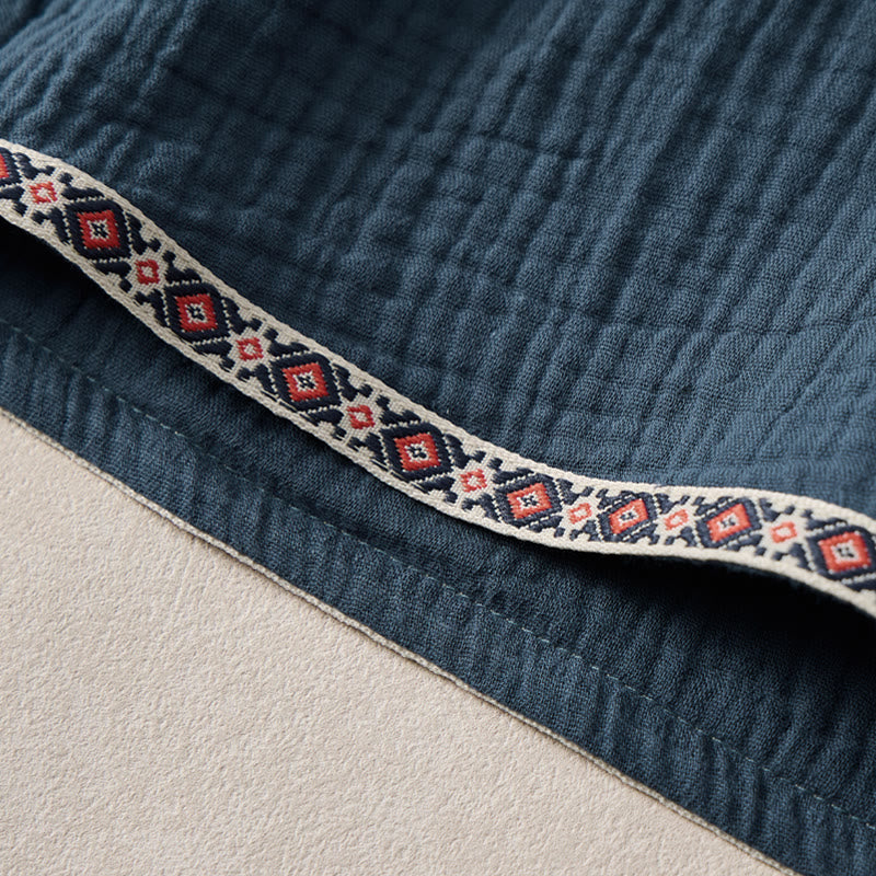 Bermudas geométricas de verano estilo bohemio con cordón ajustable y estampado de Buddha Stones para hombre, con bolsillos. - image 12