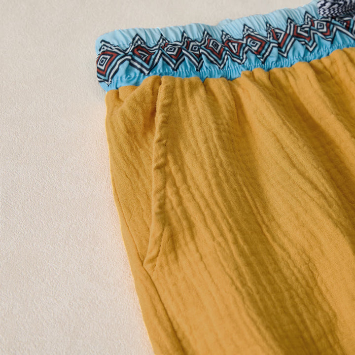 Bermudas geométricas de verano estilo bohemio con cordón ajustable y estampado de Buddha Stones para hombre, con bolsillos. - image 17