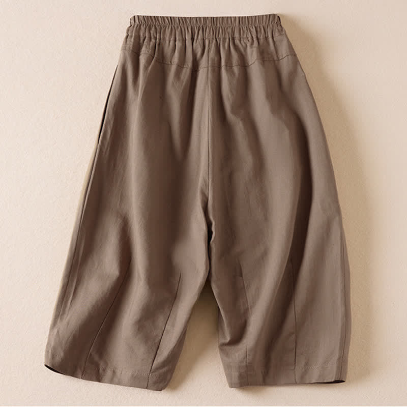 Buddha Stones Bermudas minimalistas informales de verano para mujer con bolsillos. - image 12