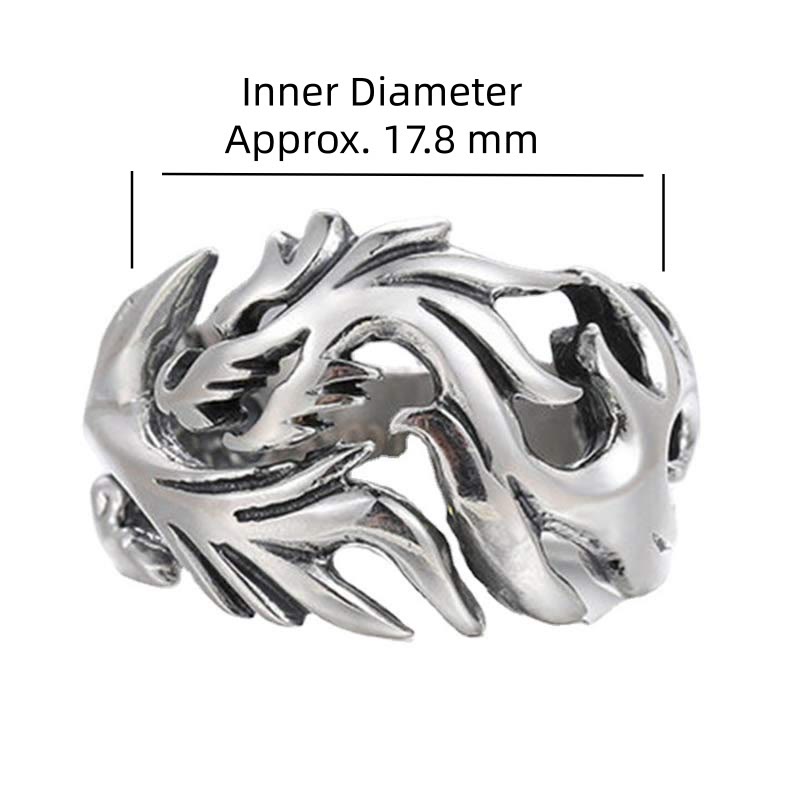 Anillo ajustable de fuerza de protección con patrón de dragón de Buddha Stones - image 2