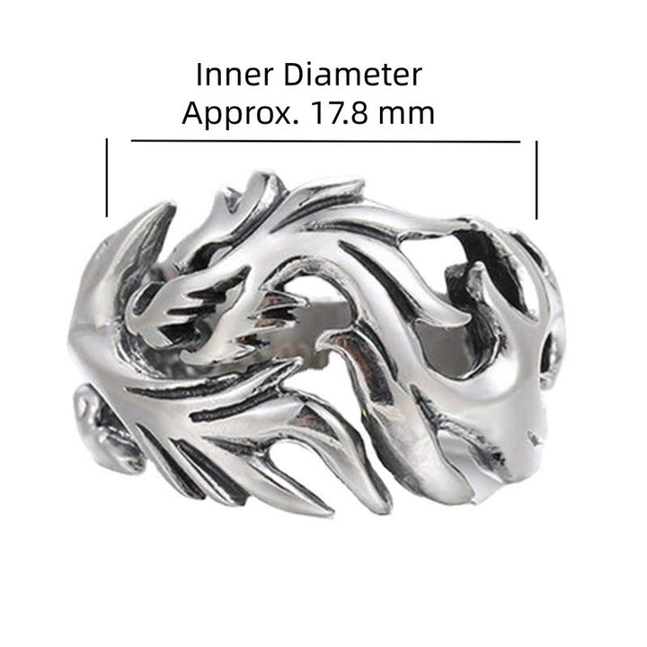 Anillo ajustable de fuerza de protección con patrón de dragón de Buddha Stones - image 2