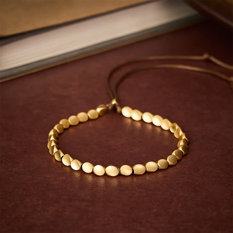Buddha Stones Pulsera de equilibrio con cuentas de cobre de forma irregular - image 2