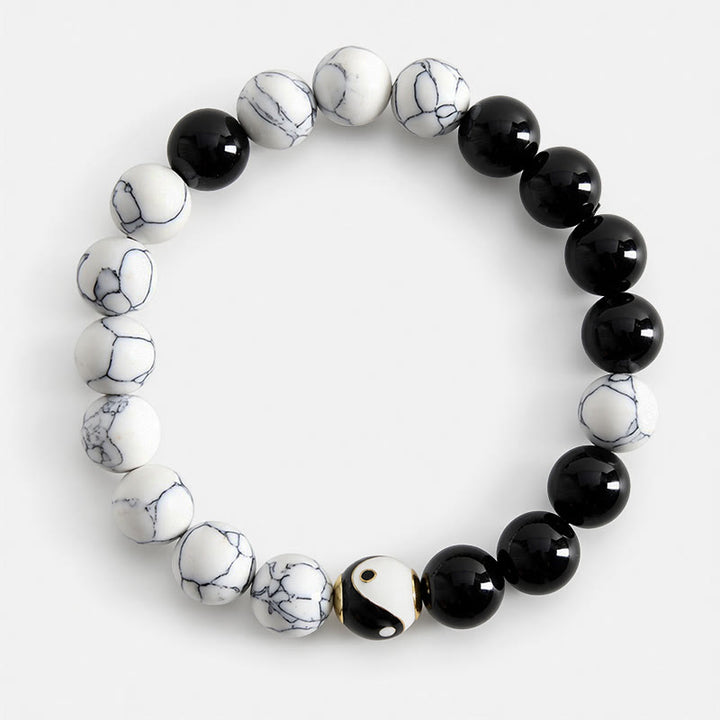 Buddha Stones Pulsera redonda tibetana de equilibrio Yin Yang de cobre - image 1
