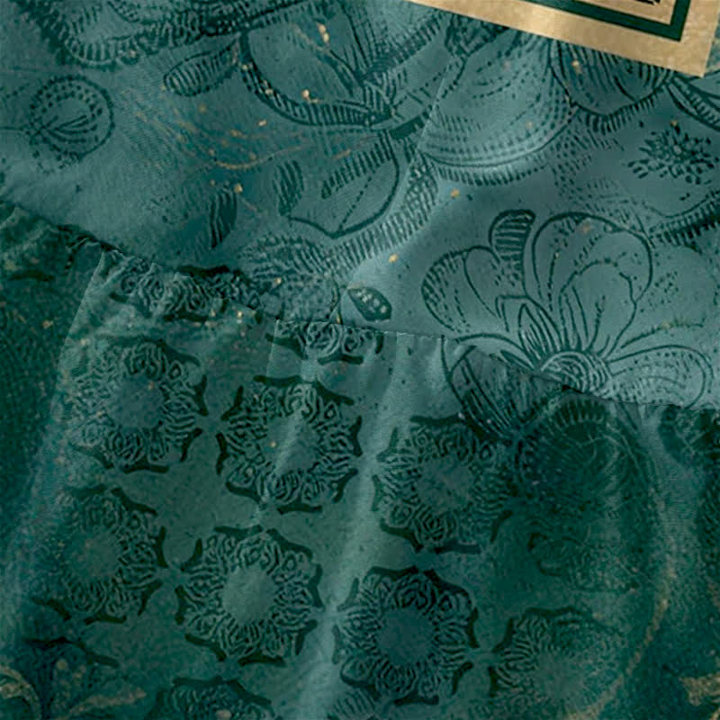 Buddha Stones Vestido midi de verano informal vintage para mujer con estampado floral de enredaderas y sin mangas, con bolsillos. - image 1