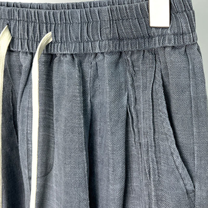 Buddha Stones Pantalones cortos casuales de verano para hombre con cordón ajustable, cintura elástica y bolsillos. - image 9