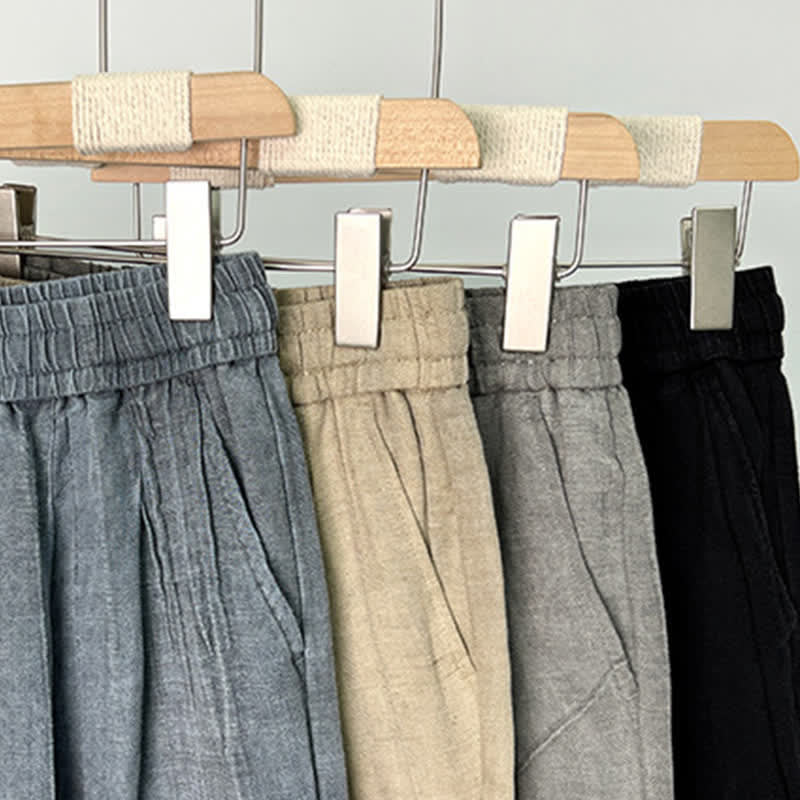 Buddha Stones Pantalones cortos casuales de verano para hombre con cordón ajustable, cintura elástica y bolsillos. - image 15