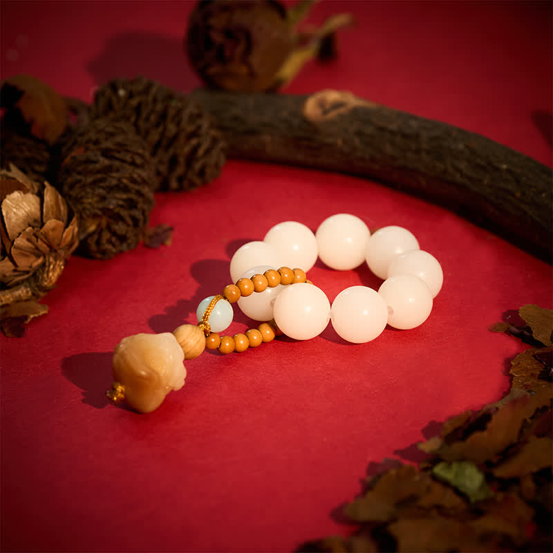Buddha Stones Colgante de león Bodhi a la parrilla con semillas de Vajra, cuentas de meditación táctiles para fortalecer la fuerza. - image 8