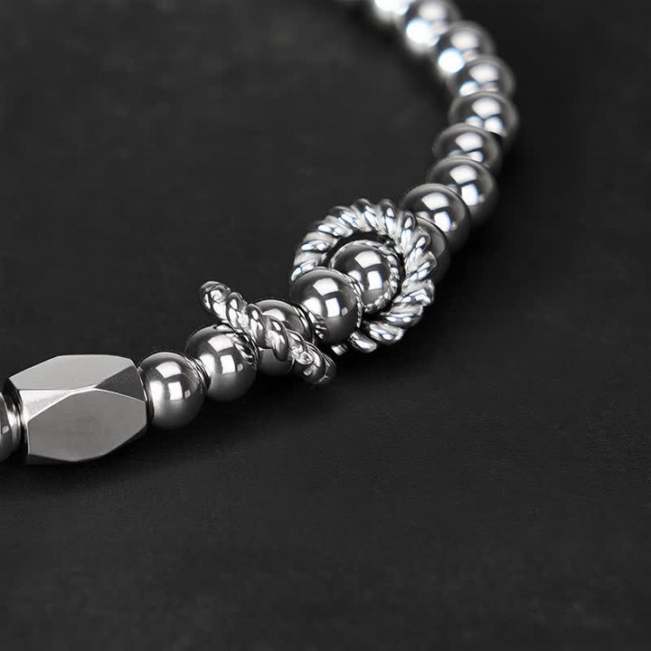 Pulsera de pareja con diseño de cuentas de cobre y latón para el cuidado personal y la riqueza de Buddha Stones - image 14