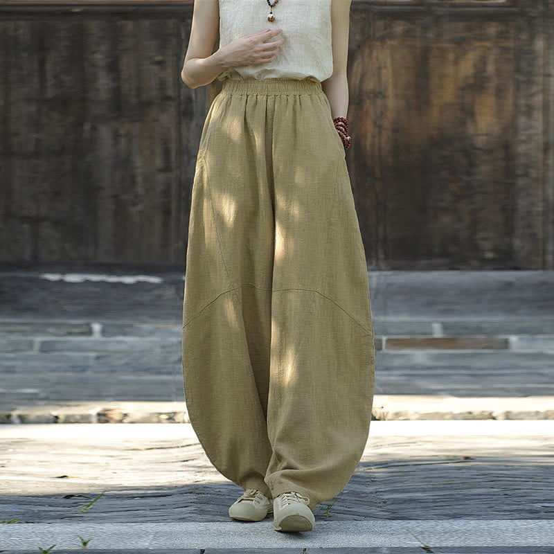 Pantalones con Buddha Stones, pantalones harem holgados para yoga zen y tai chi para mujer. - image 10